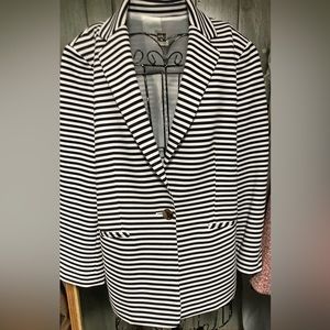 Anne Klein size 10 striped blazer
